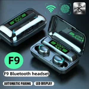 TWS F9-5 Earphone Bluetooth Earphones Wireless Headphones Hifi Stereo Sports Earbuds Headset Hearing Aids With Mic Handfree