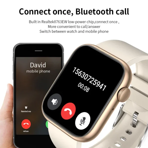 LIGE New Smart Watch 2025 Wireless Charging Smartwatch Bluetooth Calls Men Women Smartwatches Fitness Bracelet Custom Watch Face - Image 3